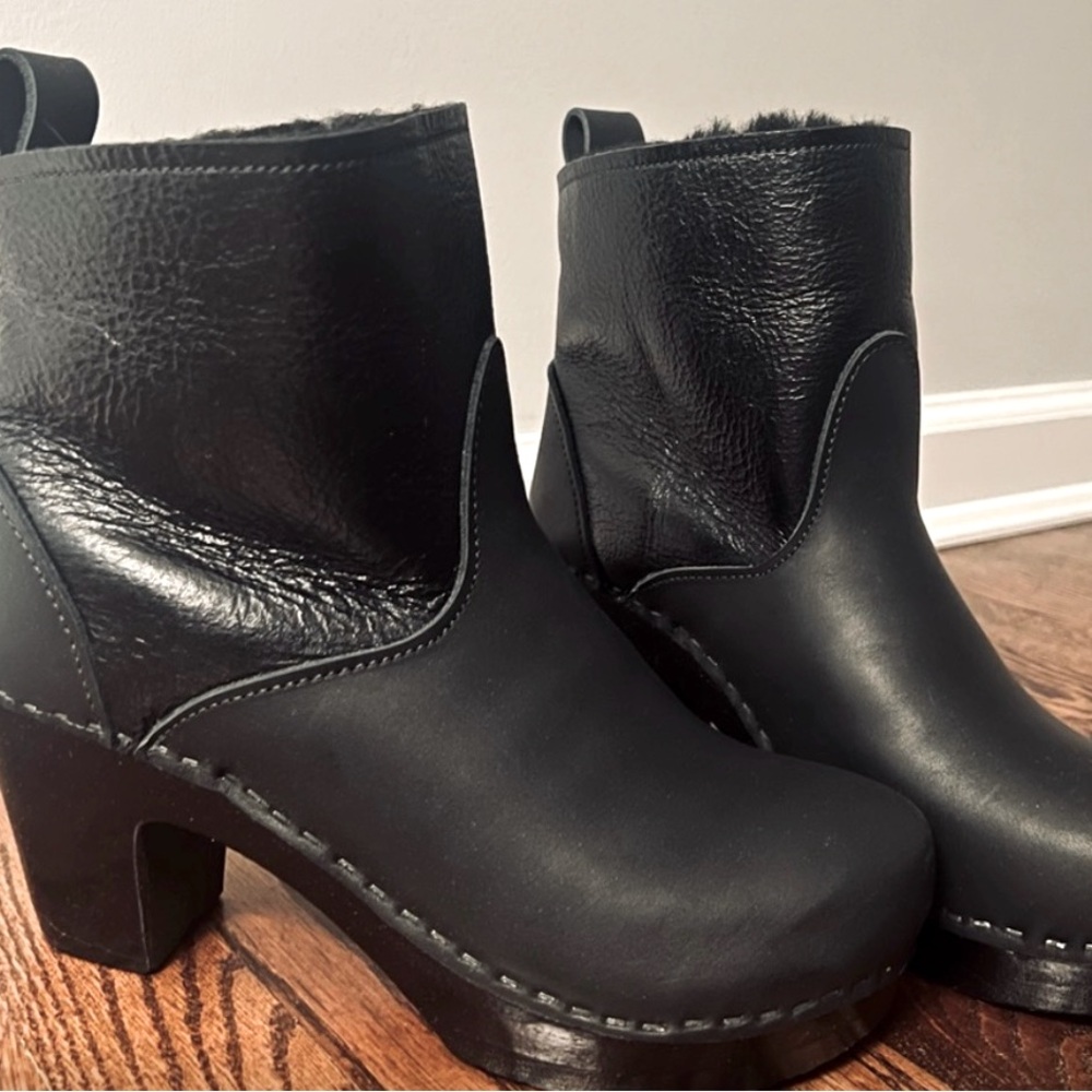 No 6 Shearling Clog Boots